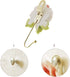 OPENDGO 3PCS Rose Resin Wall Hooks, Wall Mounted Creative Flower Iron Hook for Hanging Coat, Hat, Key, Towel