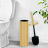 Deep & Sturdy Toilet Bowl Brush with Holder - Durable Scrubbing Bathroom Cleaner - Household Supplies, Gold