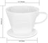 Pour Over Ceramic Coffee Dripper with 3 Holes Flat Bottom, Porcelain Slow Filter Cone for Home, Travel, Camping