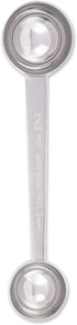 RSVP International Coffee Measuring Spoon, Long Handled Stainless Steel Scoop, 1-Tbsp/2-Tbsp