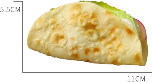 Skyseen 3Pcs Realistic Pancake Taco Fake Burrito Dessert Model for Decoration Display Props
