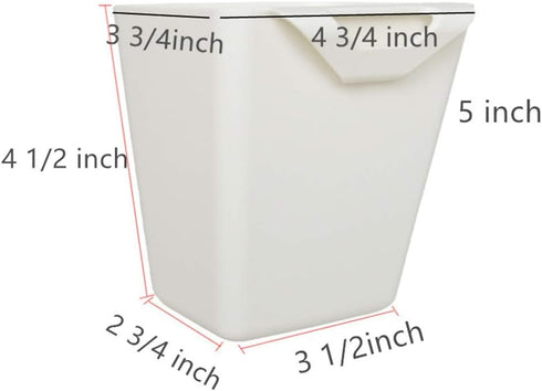 Rikyo 4 Pack Accessories,4.75x4"Hanging Hanging Cup Holders,Trolley Basket Storage,Rolling Cart Pencil Holder Storage