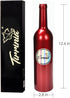 Tirrinia Wine Accessories Gift Set - Corkscrew Opener Kit, Drip Ring, Foil Cutter, Pourer & Stopper in Novelty Bottle