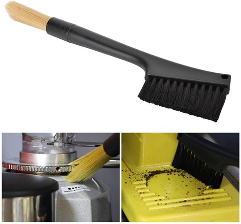 Coffee Machine Cleaning Brush, 2 Head Espresso Grinder Brush for Home Kitchen