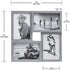 Malden International Designs Berkshire Graywash Puzzle Wall Collages, Dimensional Picture Frame, 4 Options