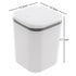 0.5 Gallon Tiny Countertop Trash Can, Mini Desktop Garbage Can with Push-Button, White