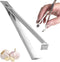 Fish Bone Tweezers Set, Stainless Steel Garlic Peeler Tool, Peeling Clip for Cooking Vegetables
