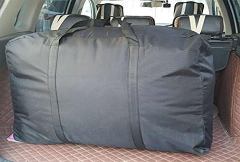 Extra Large Handy Storage Bag Waterproof Heavy Duty Oxford Travel Luggage Caddy Organizer - Black, 160L