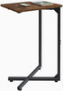 NEFROM C-Shaped End Table, Small Couch Side Table, Sofa TV Tray Table for