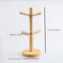 Mug Holder Tree, Bamboo Mug Tree Stand, Countertop Mug Tree, Coffee Cup Stand for Countertop, Coffee Cup Holder with 6 Hooks by AISIBO