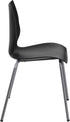 Flash Furniture HERCULES Series Stack Chair, 770 lb. Capacity with Lumbar Support and Silver Frame