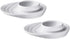 Set of 2 White Porcelain Egg Cups, 3.5-Inch by 4-Inch, Oval Base Holders for Hard or Soft Boiled Eggs