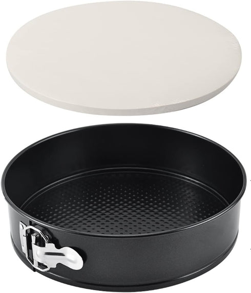 Tellshun 10 Inch Springform Pan, Round Leakproof Nonstick Baking Mold with Removable Bottom for Cake, Cheesecakes, Pizza