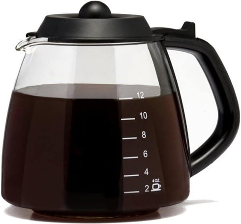 12 Cup Millennium Style Carafe, Black by Medelco GL312