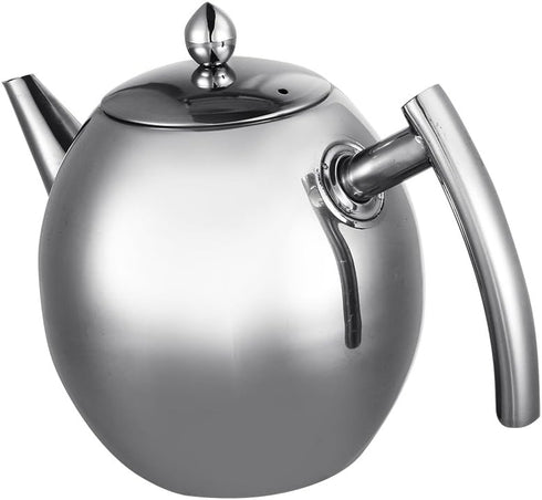 Stainless Steel Tea Kettle, 50 oz (1.5L) Teapot with Removable Infuser Filter for Coffee and Tea