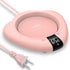 TRILINK Electric Coffee Mug Warmer, Portable Cup Heater for Desk, 3 Temperature Levels, Auto Shut Off, Pink