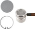 53mm Espresso Puck Screen and Circlip Kit Basket Cap Replacement of 9Barista Espresso Machine, 1.7mm Thickness Reusable Stainless Steel Professional Barista Filter Mesh by watchget