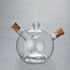 2 1 in Oil and Vinegar Dispenser Cruet Bottle, Kitchen Supplies Glass Olive Oil and Balsamic Vinegar Cruet Bottle