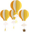 AZOWA Large Size Orange Hot Air Balloon Decorations - Pack of 8