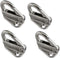 Spring Snap Attach Rope Hook - Stainless Steel 316 Fender Spring Hook for Marine Clothes Boat Hardware Accessories