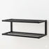 CULTURE LABELS Wall Mounted Shoe Rack - Modern 2 Tier Shoe Hanger with Easy