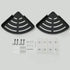 2-Tier Hoomtaook Adhesive Corner Shelf Bathroom Shower Caddy Organizer for Kitchen Toilet No Drilling Bathroom Corner