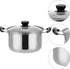 Soup Pan Stainless Steel Stockpot with Lid, Nonstick Cooking Pot, Pasta Pot, Saucepot Cookware