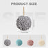 ROWPOZ 2PCS 6.7Inch Absorbent Hanging Hand Towel Ball for Kitchen & Bathroom, Chenille Plush Hand Towel Puff Ball Hand