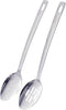 14.5 INCHES Long Handle Stainless Steel Cooking Spoon Set of 2, Slotted Spoons