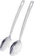 14.5 INCHES Long Handle Stainless Steel Cooking Spoon Set of 2, Slotted Spoons