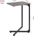 NEFROM ET-X-GY1 C-Shaped End Table, Small Couch Side Table, Sofa TV Tray Table for Living Room, Bedroom, Bedside