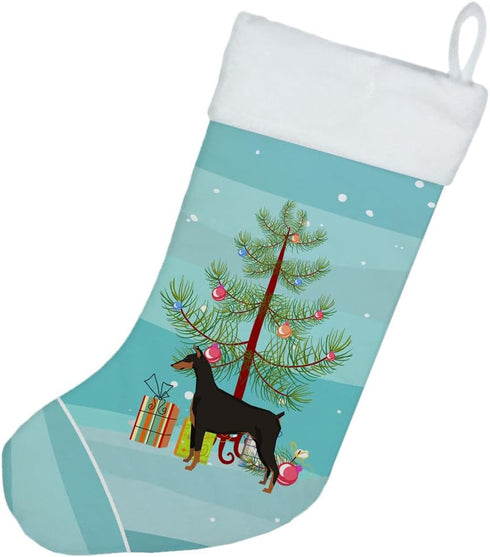 Caroline's Treasures CK3535CS Doberman Pinscher Christmas Tree Stocking, Holiday Decor