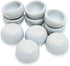 " Inch Diameter White Round Ceramic Sauce Bowls, Set of 10 Pieces Miniature Tableware