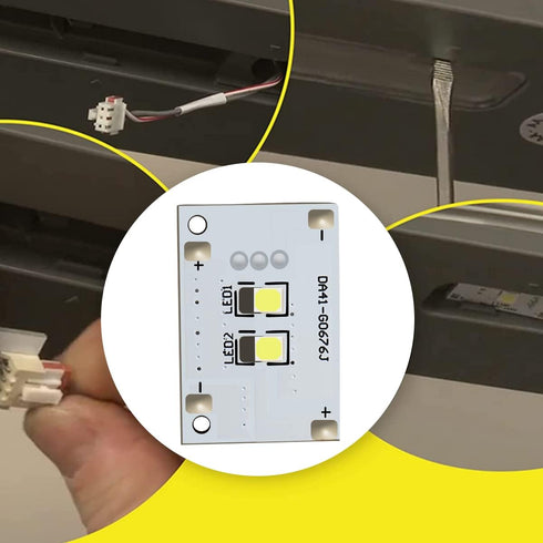 DA41-00676J Refrigerator LED Light Board Compatible with Samsung Refrigerator Assembly Lamp(Replaces:PS11732779 AP6000168 EAP11732779)