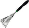 Zenport 15309D Mini Fan Rake, Ergonomic Soft Cushion Grip, Black