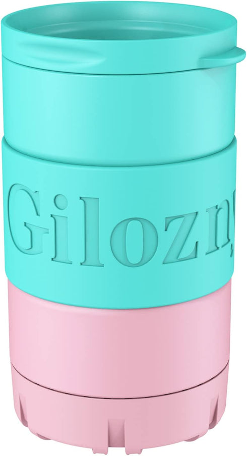 Gilozny 14 oz Cooling Freeze Beverage Cup, Coffee/Beer Rapid Cooler Freezer Double Wall Insulated Stainless Steel