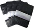 PABCK 100 Pcs Matte Black Resealable Stand Up Bags with Window, 3.9x5.9 inch Heat Seal Bulk Food Storage