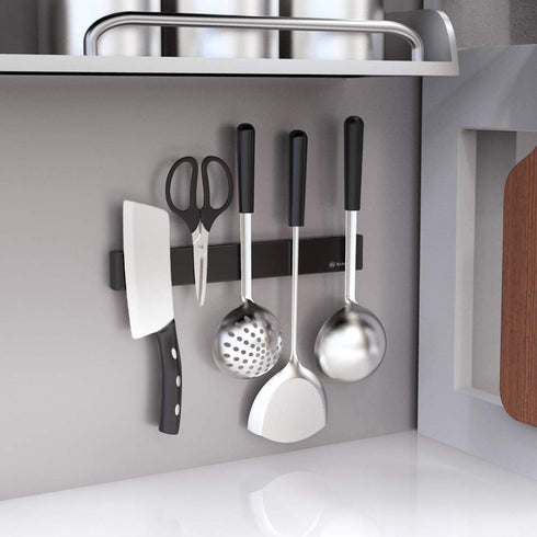 Rich&Ray 12 Inch Knife Magnetic Strip - No Drilling Kitchen Knife Holder for Wall, Stainless Steel Organizer Bar