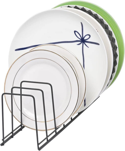 Cutting Board Organizer, 2 Pack Pot Lid Organizer, Kitchen Rack for Plates, Bakeware, Pots & Pans, 13" x 4.7" x 4.3"