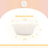 qiqee 300 Count Jumbo Cupcake Liners, White Muffin Liners, Food Grade Baking Cups Paper (Large Size)
