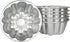 Weilan Egg Tart Molds Flower Shape, Aluminum Alloy Nonstick Pudding Pan, Cupcake Muffin Cups for Steaming and Baking