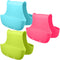 3 Pack Saddle Silicone Sink Caddy, Sponge Soap Brush Holder Organizer for Kitchen (Blue, Green, Pink)
