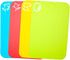 Small Flexible Plastic Cutting Board Mats, Set of 4 with Food Icons, Gripped Back, Dishwasher Safe