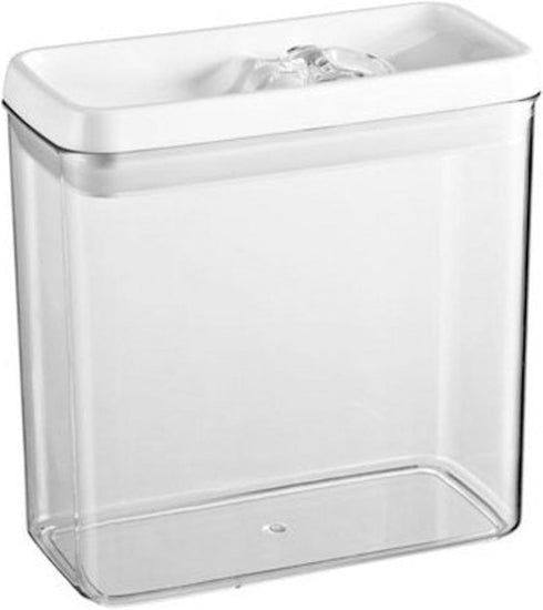 Felli Flip Tite Rectangular Acrylic Food Storage Canister, 91 oz.