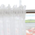ABCHOME Sheer White Curtains, 84 Inches Long, 2 Panels, Available in 15 Colors for Bedroom, Living Room