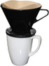 Gourmet Style Single Cup #2 Cone Pour Over Coffee Brewer Dripper, Portable Easy to Use Coffee Maker