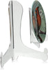 BANBERRY DESIGNS Clear Acrylic Easels - 5" H Fixed Position Tabletop Display Stand for Plates, Pictures, Books, Plaques
