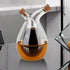 2 1 Olive Oil and Vinegar Dispenser Bottles Cruet, Kitchen in Glass Oil and Vinegar Dispenser, Dual Glass Oil