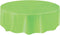 Unique Lime Green Solid Round Plastic Table Cover - 84", 1 Count, Elegant Design for Parties & Events
