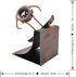 Snowboard Nut Collectible Handmade Metal Art Figurine - Desk Accessories and Trophy for Home Office D cor